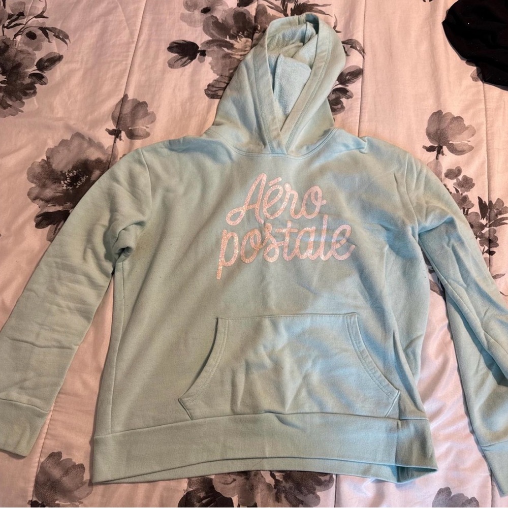 Aeropostale Sky Blue Pullover Hoodie